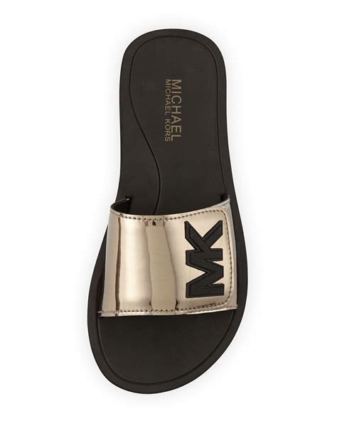 michael kors mk slide sandal